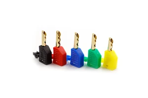 High Quality 4mm Gold Plated Hollow Banana Plug High Current Welding Stackable Connector for Audio Test Equipment