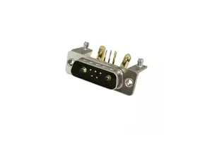 High-Power 7W2 Male Right Angle D-SUB Connector DIP Type with 10A Rated Current for PCB