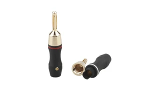 4mm Banana Plug Hi-End Gold-Plated Video Speaker Audio Connector Banana Connector
