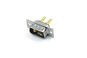 High Power D-SUB 2V2 Male Connector Straight Gold Pin High Current Solder Cup Type 2V2 Plug DB Connector