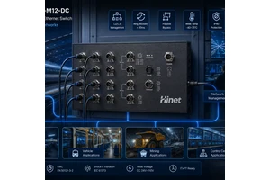 12 Ports 10/100/1000M M12 Connector Industrial PoE Switch with 4*1G BYPASS Ports,Layer 3 EN50155 BYPASS Industrial PoE Switch