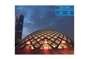 Modern Light High Space Large Span Steel Structure Prefabricated Airport/Train Station Terminal Building Solid H-Shape Steel
