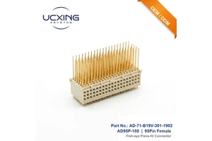 AD-71-B19V-301-1902 BTB 95 Pin Female Copper Alloy Press-fit Type Fish-eye Header Connector High-Speed Server Mainboard 1.5A 12V