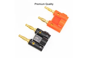 Premium Quality Dual Banana Plug Speaker Connector 4mm Audio Connector with Tip for Home Theater and Professional Audio Systems