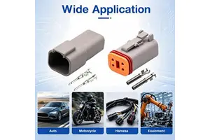 DT04-4P/DT06-4S 4 Pin Waterproof High & Low Temperature Resistant Electrical Wire Connector Plug