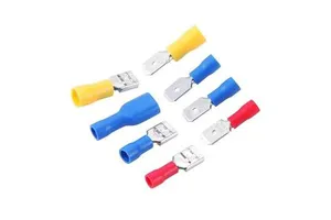 FDD Series Male and Female Pre Insulated Terminals Cold Pressed Terminals Female Pl