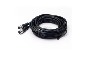 Waterproof Ip67 M12 Cable Connector X Code Can Bus Electric Wire Connector 2 3 4 5 6 8 12 Molded Cables