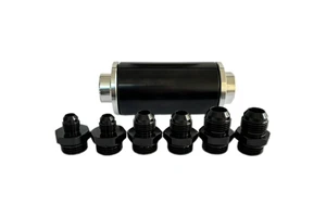 New Condition 44MM/50MM/58MM Aluminum Cleanable Oil Fuel Filter Element Connector Refitted Universal Fitment Car Engine Parts 1
