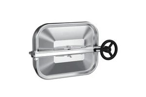 SS304 Food Grade Sanitary Stainless Steel Rectangular tank Pressure square Manway Door Manhole