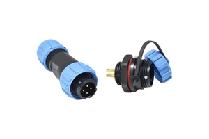 Circular Connector SP13 Male & Female Plugs, 2/3/4/5/6/8/10/12 Pins, IP67 Waterproof Circular Connector
