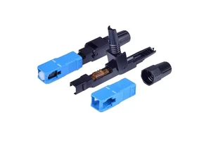 Reliable Performance SC UPC Fiber Optic Fast Connector Field Assembly Quick Install Single Mode Cold Connector FTTH Drop Cable