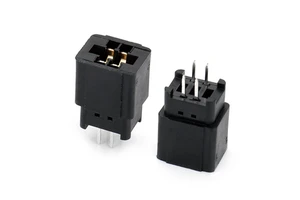 2.54MM Pitch Slot 2*2Pin DIP Through Hole PCB Card Edge Connector