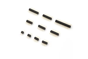 2.54mm 1.27mm Double Row Right Angle SMT 180° Male Header Straight Through Hole Pin Header Board to Board Mezzanine Connectors