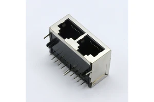 1*2 or 1*3 10P8C RJ45 Ethernet Connector Shielded Network Module Connector Shield