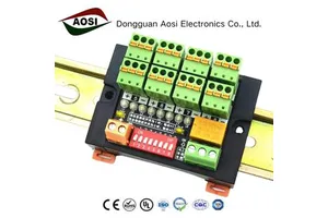 AOSI SENS-YM 8-Channel Logic Terminal Module DIN Rail Mounting Multi-Condition Priority Trigger Board PLC Automation Connectors