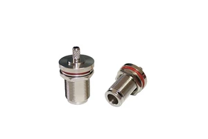 N-C-KY3 RF Coaxial Connector With Nut Fixed N Female Connector Crimp RG58 Cable Brass N Coaxial Connector