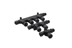 M12 5pin NMEA 2000 4 6 Way T-splitter Marine Waterproof Plastic Suitable For Engine Interface Submarine Cable Plastic Connector