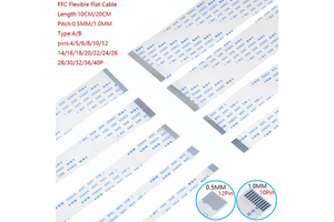 Wavelink Same Side/Reverse Connector LCD Display FFC FPC Cable 16-Pin 0.5mm Pitch For LCD Screen TV Monitor