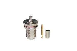 Fast Supply N Female Connector N-C-KY3 With Nut Fixed N Coaxial Connector for RG58 RG142 Cables