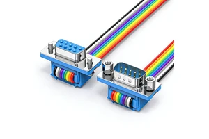 Custom D SUB Connector Hoods DB9 9pins Male Female IDC Crimp Connector Flat Ribbon Cable