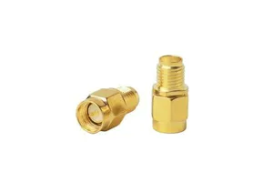 SMA-JK with Disk SMA-Male Head RF Coaxial Connector with Outer Thread & Inner Hole to Inner Thread & Inner Pin