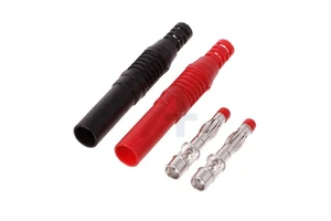 JIALUN Nickel Plated Brass Full Insulator Banana Plugs 4mm Safety Tip Connectors