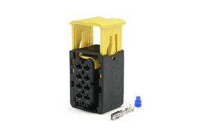 Jinhang8P-NC New Energy Black Waterproof Car Plug Connector 8-pin EV Wire-to-wire Connector 1.6mm