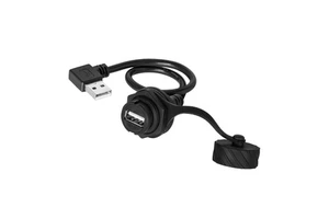 Industrial USB 3.0 Female to Female Panel Mount Connector USB3.0 Converter Adapter Round Module Socket With Dust Cover