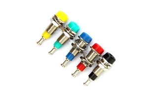 High Quality 2mm Nickel Plated Banana Panel Socket Binding Post Audio Connector for Electronic Equipment
