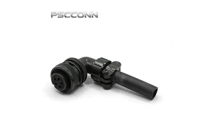 PSCCONN MS3108A16-8S 90° Right Angle Plug, IP67 Waterproof 5 Pin Female Circular Connector, 5015 Metal Threaded Aviation Plug