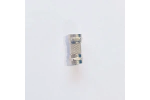 China factory directly sells zinc alloy nickel-plated set-top box dual-head F male straight-through docking video connectors