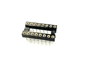 2.54mm 16pin 20pin dip sip clip pin IC socket L=7.43mm