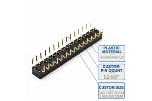 2.54mm 2.0mm Stackable Dual Row Female Header 2-100P PCB Connector For Arduino Shields, Raspberry Pi & Board-to-Board Stacking