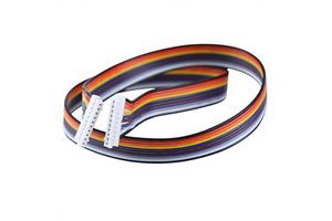 Motorcycle Cable Assembly 300mm Tinned Copper Conductor PVC Insulation Rubber Jacket Adapter 10 Pin Flat Cable Harness Custom