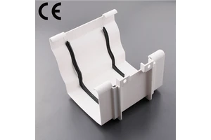 SAM-UK UPVC Half Round Gutter 4 Inch Roof Rainwater Drainage System Balcony Tent Decorations Pipe Bracket Fittings Joint Y006