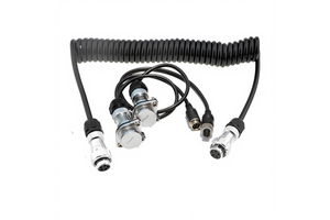 SWC010601 5Pin DIN Trailer Camera Connector Coaxial Cable Audio Video 1080P Truck Suzi Kit 1 Channel
