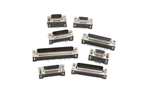 Straight Angled 9 Pin 15 25p Male Female D-sub Connector HD IP67 7w2 3w3 High Power Waterproof Connectors