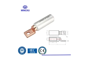 DTL-F Series 10-600mm2 Square Head Copper Aluminum CE/IEC Standard Terminals Bimetal/Bimetallic Cable Crimping Lugs Connectors
