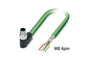 Industrial Camera M8 To RJ45 Gigabit Ethernet Cable 4pin D Code Aviation Plug Sensor Connector