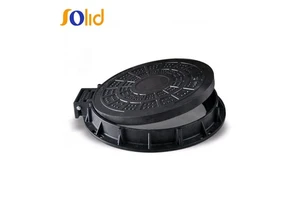 SOLID OEM 600x600 Light Duty C250 DI Cast Iron Grey EN124 Standard Round Manhole Covers with Frame