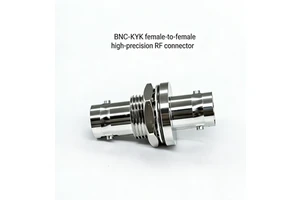 BNC-KYK Female-to-female 50 Ohm RF Coaxial Connector Bayonet Locking Straight-through Panel Mounting Adapter O-ring Seal