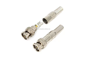BNC Male Coaxial Connectors for CCTV Home Security Cctv Camera Video Transmission Coax Cables