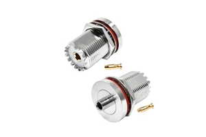 UHF SO239 Straight Bulkhead Panel Mount Female Jack RF Connector for RG402 RG141 Coaxial Cable