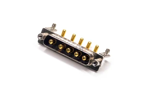 DB5W5 Male Equivalent Power D-Sub 5W5 Plug 5W5P Combo D-Subminiature High Current Socket For Industrial Motor Drive PCB