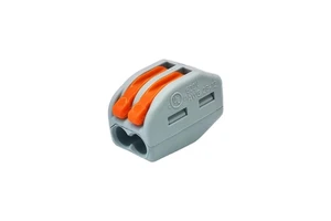 Wagos Connector 222-412 2P Lever-Type Terminal Block PA66 94-V0 400V 32A DIN Rail Mount (0.2-4mm) Power Distribution Guangdong