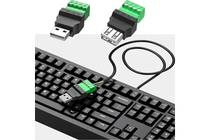 Type A USB Connector USB Plug USB 2.0 Adapter Connector Jack Type-A 4-pin Male/Female Plug 4 Pin Screw Terminal Plug