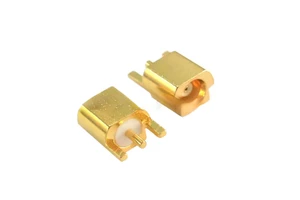 MCX Connector 2mm Length Straight MCX Female Straight Surface Mount Rf Coaxial Connector for PCB Antenna