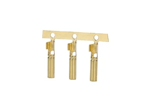 Boerda 2.3mm Brass Male Female Bullet Crimp Terminal Wire Connectors with Dark Tin and Gold Plating DJ221-2.3
