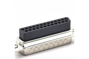YZTECH Standard D-Sub Connector DP 25P Male Straight with Harpoon Model DCH.25P-B-00