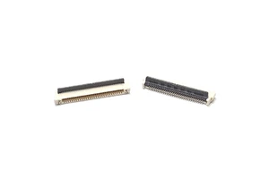 ZFPC SMT RA EZon BK-Flip Right Angle 2.78H 1mm Pitch 20/30pin 1 Contact Row 860BXXPTX-43_1.0ph Copper Alloy FFC/FPC Connectors